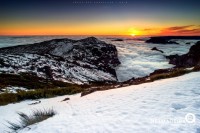 Neve nas montanhas com paz de alma
