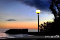 Praia Formosa ao anoitecer