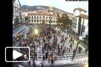 Imagem peregrina na praça do colegío 2016