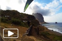 Voo de Parapente no Porto da Cruz