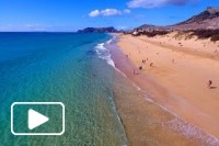 Porto Santo Beach aerial view