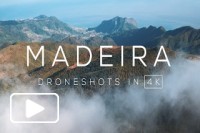 Madeira a Volcanic Island in Drone View
