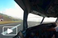 Aterragem repleta de vento no aeroporto da Madeira