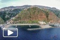 Drone view Calheta Beach