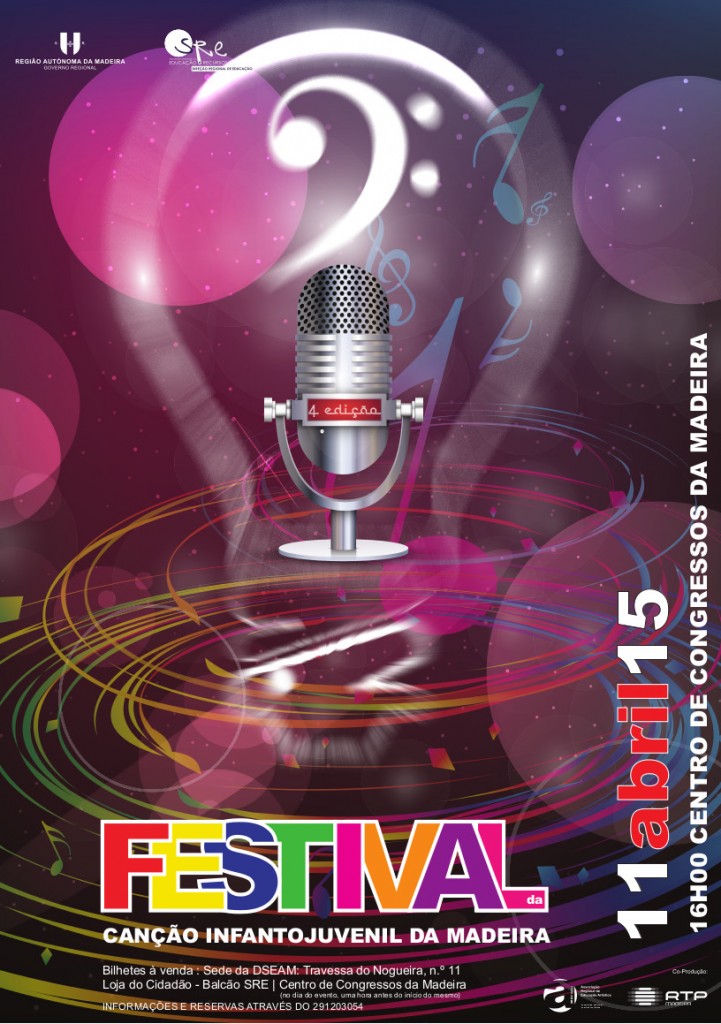 4º Festival da Canção Infanto-juvenil da Madeira a 11 de abril