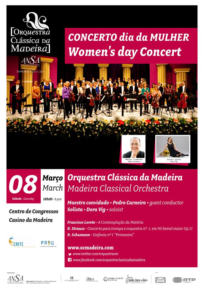 Concerto comemorativo ao “Dia Internacional da Mulher”