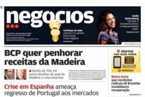 BCP quer penhorar receitas da Madeira