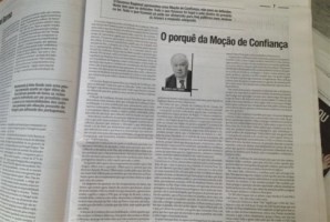 Voto de protesto Pela contratação de Alberto João Jardim como comentador do JM