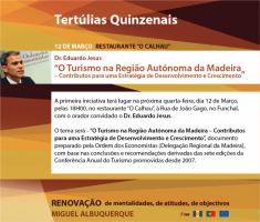 Eduardo Jesus é o primeiro convidado das tertúlias de Albuquerque