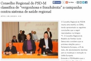 Conclusões já estão no Jornal da Madeira sem que tenham sido aprovadas