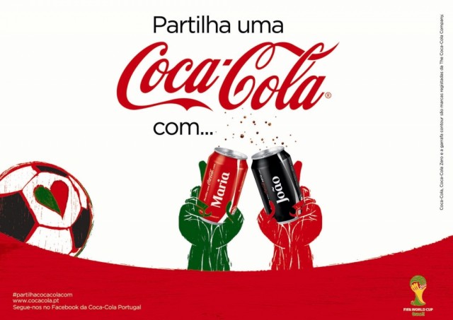 Coca Cola personaliza latas com nomes portugueses
