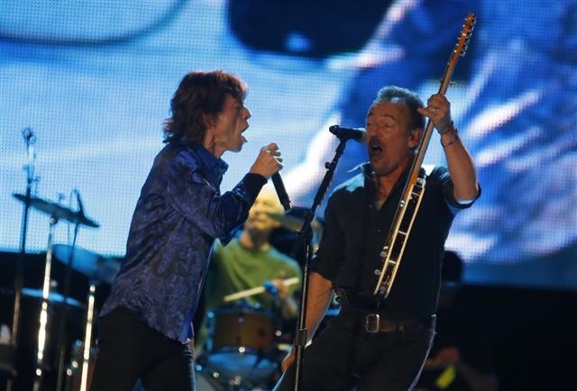 Bruce Springsteen actuou com os Rolling Stones em Lisboa