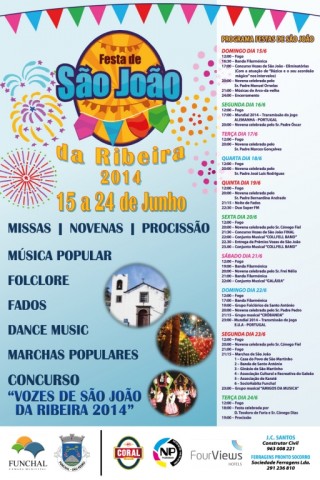 Festa de São João da Ribeira 2014 hoje com Concurso de Vozes e Coolfeel Band