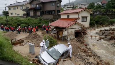 48 mortos e 92 desaparecidos devido a chuvas torrenciais no Japão