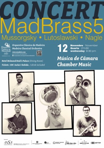 Reids recebe concerto do Madeira Brass5