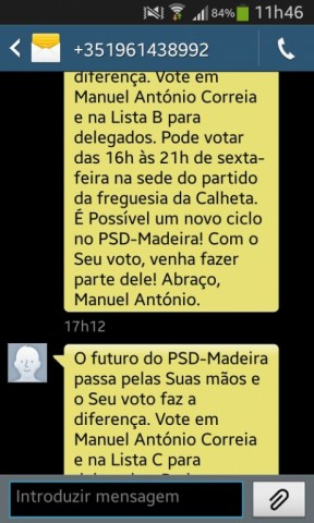 SMS confundem militantes do PSD-M