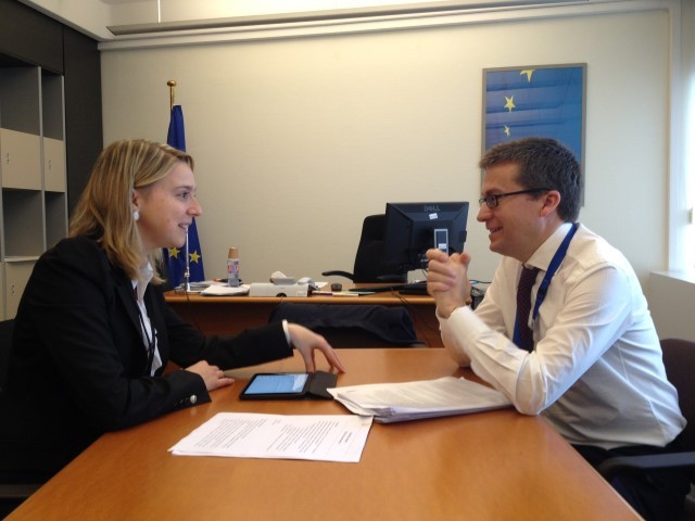 Eurodeputada da Madeira Cláudia Monteiro de Aguiar reuniu-se com comissário europeu Carlos Moedas