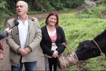Vaca participa em acção política de Coelho