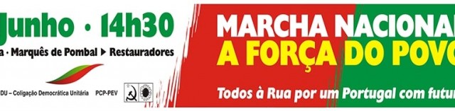 10 militantes da CDU-M em marcha em Lisboa