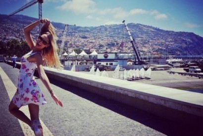 Erica Fontes esteve de férias na Madeira