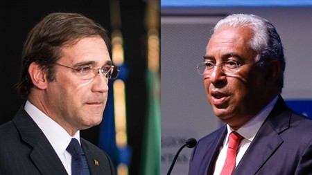Passos Coelho e António Costa defrontam-se hoje em frente-a-frente televisivo único
