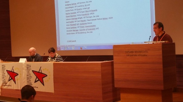 Paulino Ascenção explica à Europa esforços do BE para viabilizar governo que rompa com medidas de empobrecimento