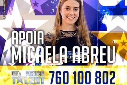 760 100 802 é o número para votar em Micaela Abreu e levá-la à vitória no Got Talent Portugal