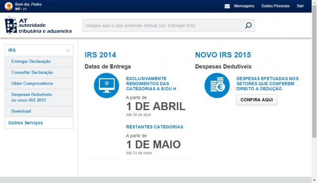 Mais de 3,5 milhões de declarações de IRS submetidas até 30 de abril