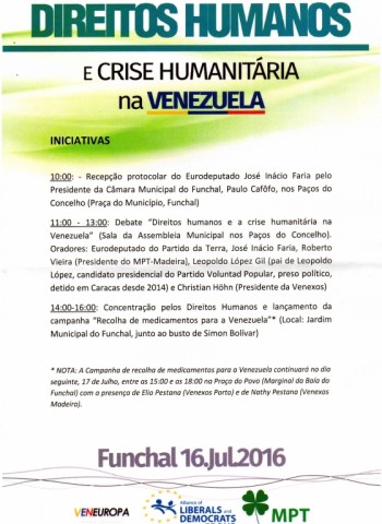 MPT organiza debate sobre a Venezuela