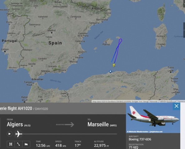 O canal de televisão RT diz que o avião da Air Algerie aterrou em segurança