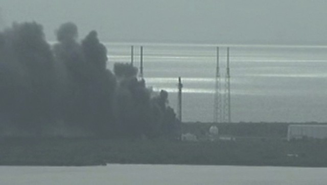 Explosão registada no local de lançamento de um foguetão da SpaceX