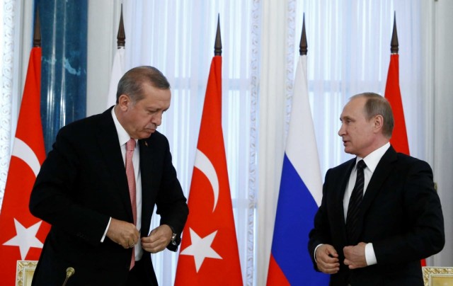 Presidentes Putin e Erdogan querem aprofundar relações entre Rússia e Turquia