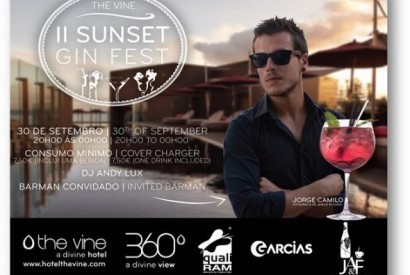 II Sunset Gin Fest esta sexta-feira no The Vine Hotel