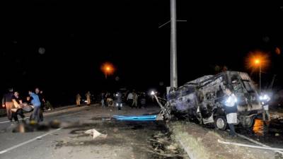 Acidente com minibus na Turquia faz 17 mortos entre imigrantes ilegais