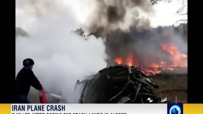 Apenas um tripulante sobreviveu à queda de um avião de carga no Irão