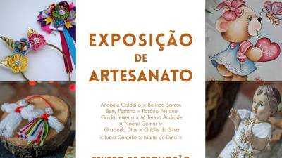 Artesãs locais exibem trabalhos no Centro de Promoção Cultural de São Vicente