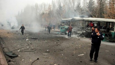 Atentado contra autocarro mata 13 soldados na cidade turca de Kayseri