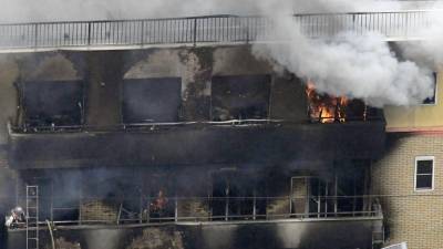 Balanço de mortos no incêndio em estúdio de animação em Quioto sobe para 33