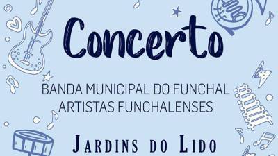 Banda Municipal do Funchal anima Jardins do Lido a 14 de Setembro