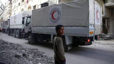 Comboio humanitário retirou-se de Ghouta sem ter entregue toda a ajuda