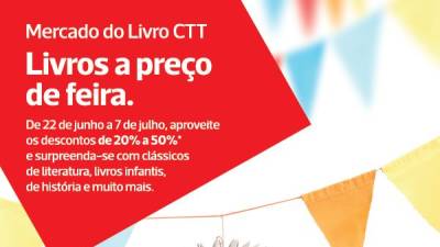 Começa hoje o ‘Mercado do Livro CTT’ com descontos em todos os livros