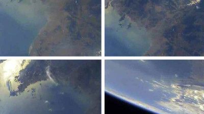 Coreia do Norte mostra fotos da Terra tiradas a partir do míssil lançado no domingo