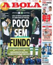 Derrota do Sporting e Brexit com grande presença nas capas