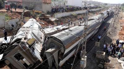 Descarrilamento de comboio em Marrocos provoca seis mortos e 86 feridos