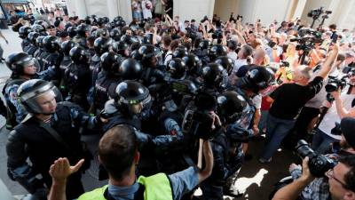 Dezenas de pessoas detidas em Moscovo por participarem em protesto não autorizado
