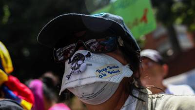 Doentes crónicos protestaram em Caracas pela falta de medicamentos