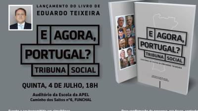 Eduardo Teixeira no Funchal para apresentar o livro ‘E agora, Portugal?’