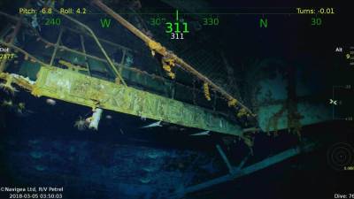 Encontrados destroços de porta-aviões afundado na II Guerra Mundial