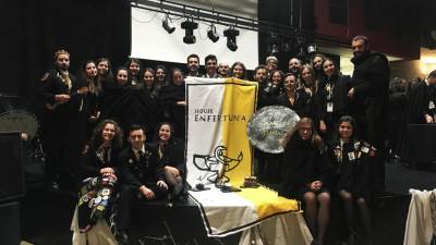 Enfertuna - Tuna de Enfermagem da Madeira arrecada três prémios em festival nos Açores