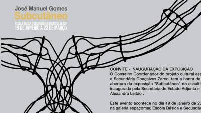 Escultor José Manuel Gomes expõe ‘Subcutâneo’ na Escola Gonçalves Zarco